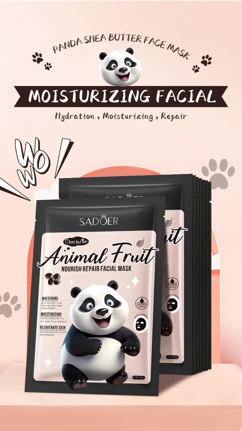 SADOER Kawaii Fruits Face Mask – Confezione da 8