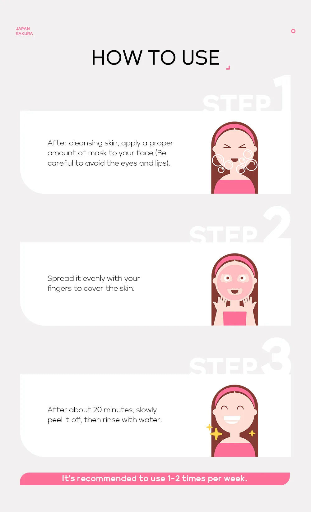 LAIKOU Sakura Peeling Face Mask