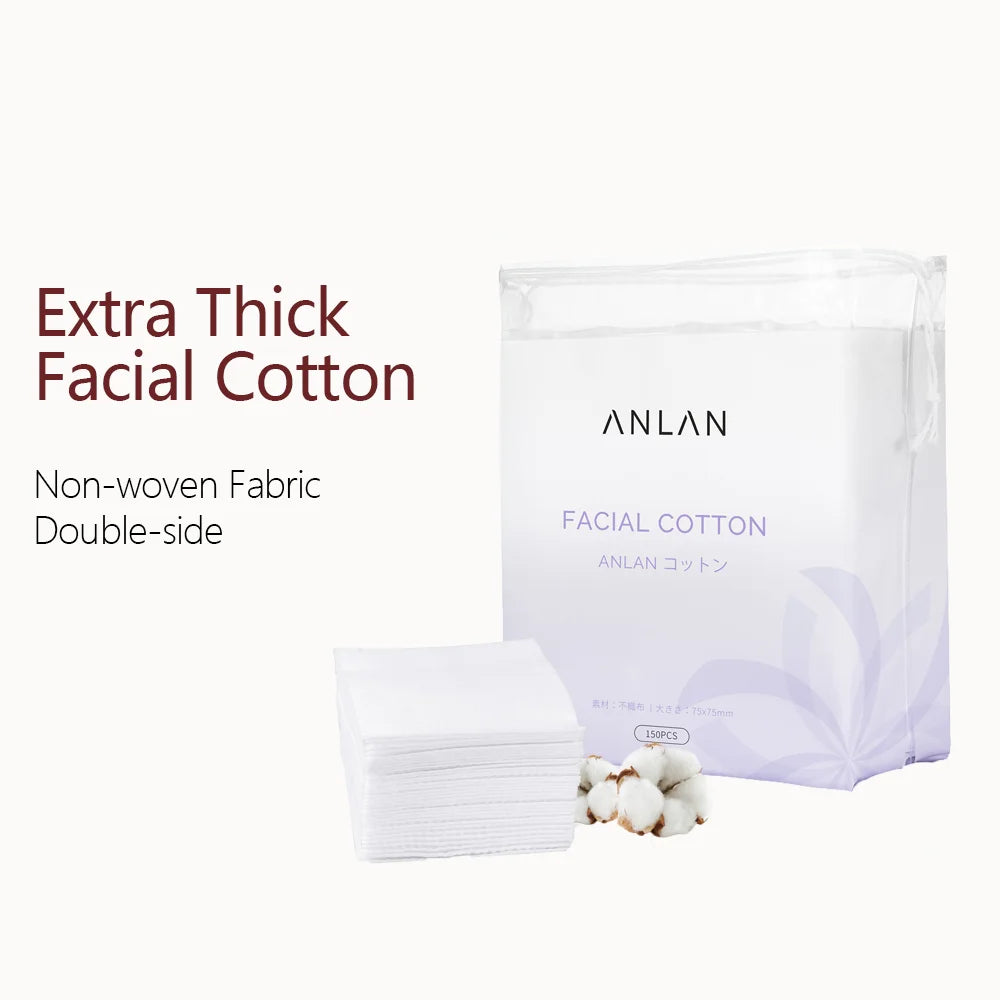 ANLAN Extra Thick Facial Cotton Pads – 150 Pezzi