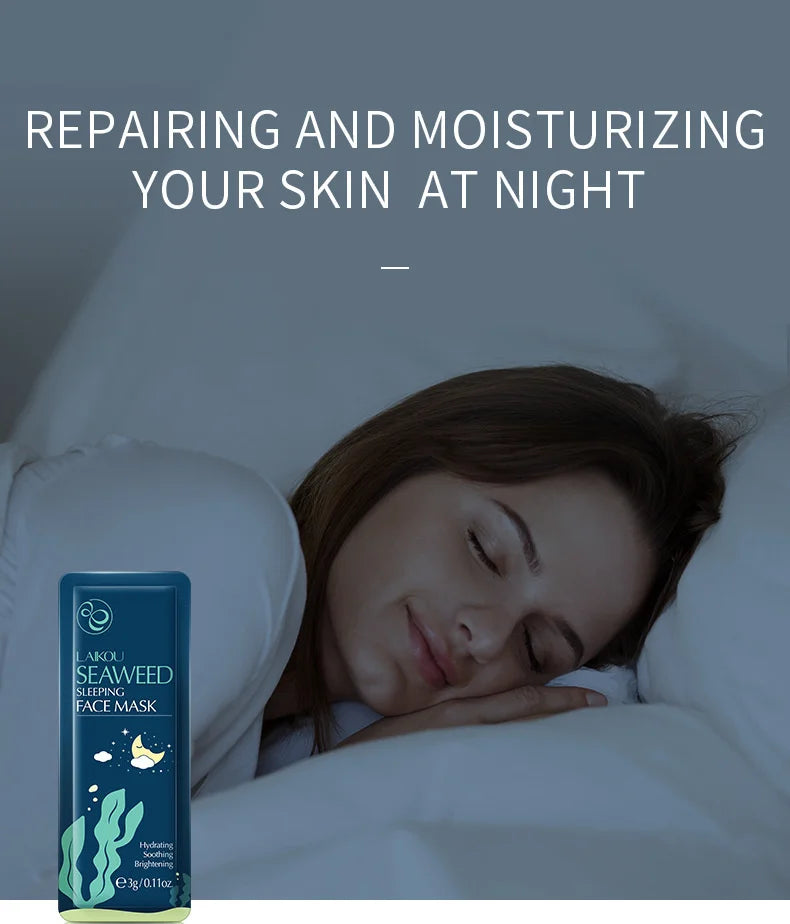 LAIKOU Seaweed Sleeping Face Mask 7pz