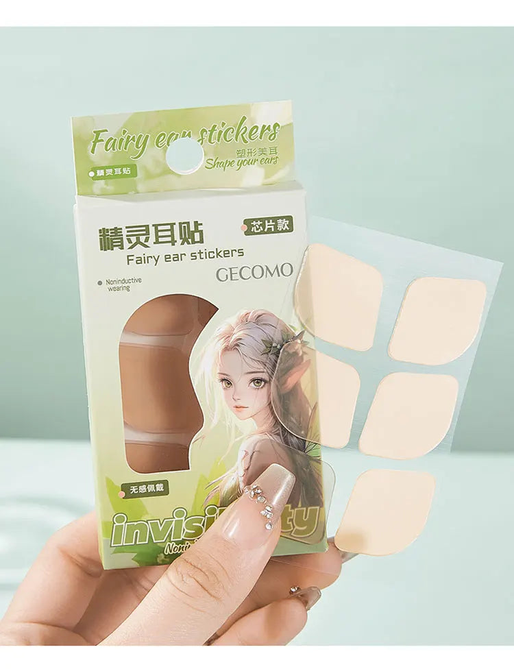 GECOMO Natural Invisible Fairy Ear Stickers – 18 Pieces