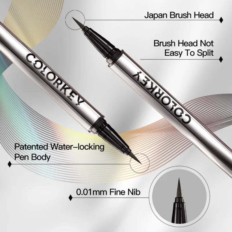 Colorkey Black Liquid Eyeliner Pencil – Waterproof & Long-Lasting