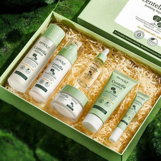 BIOAQUA Centella Skin Care Set – 6 Pezzi Idratanti e Anti-Rughe