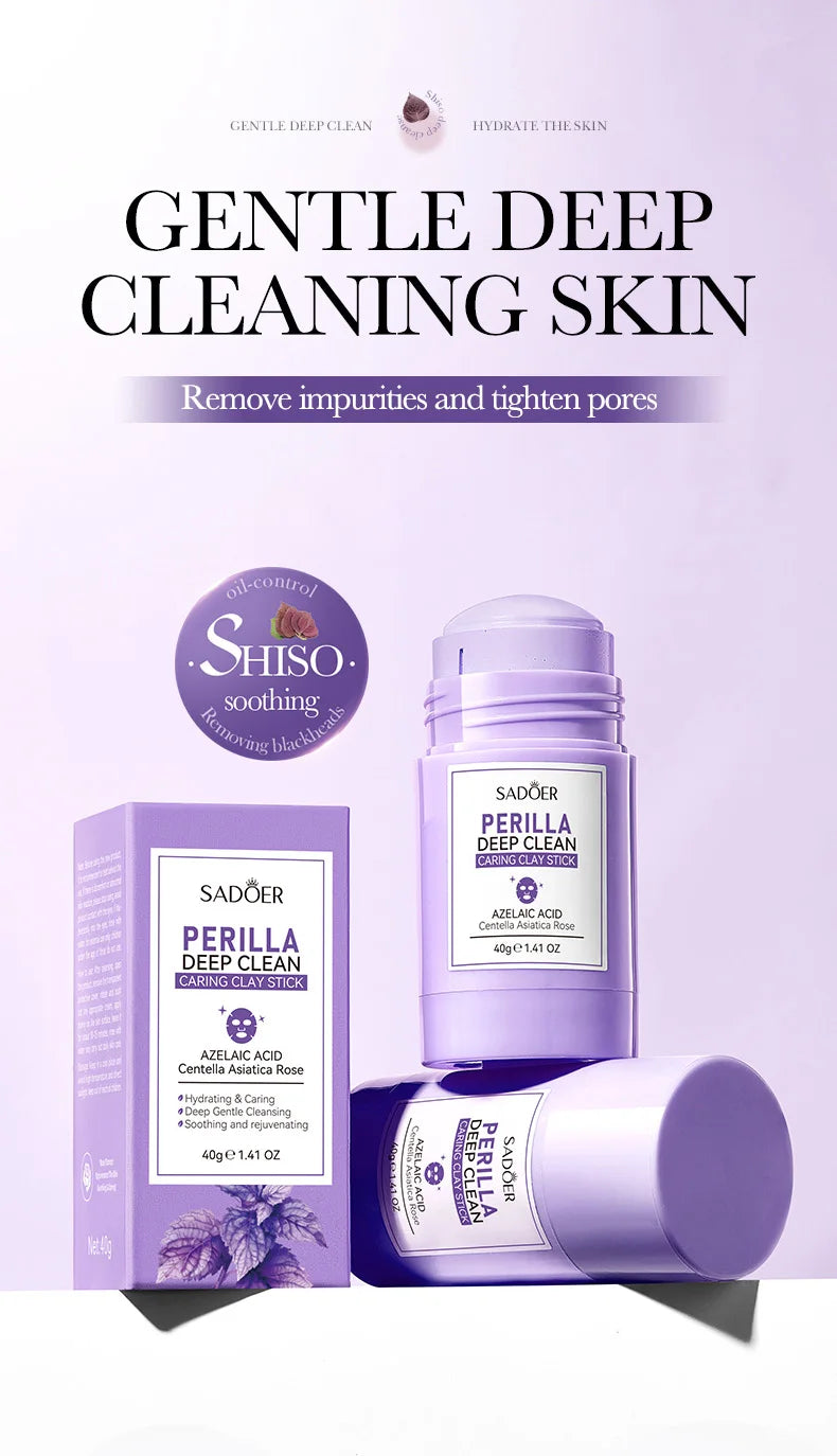 SADOER Perilla Mud Stick Mask – Maschera Viso all’Argilla Purificante