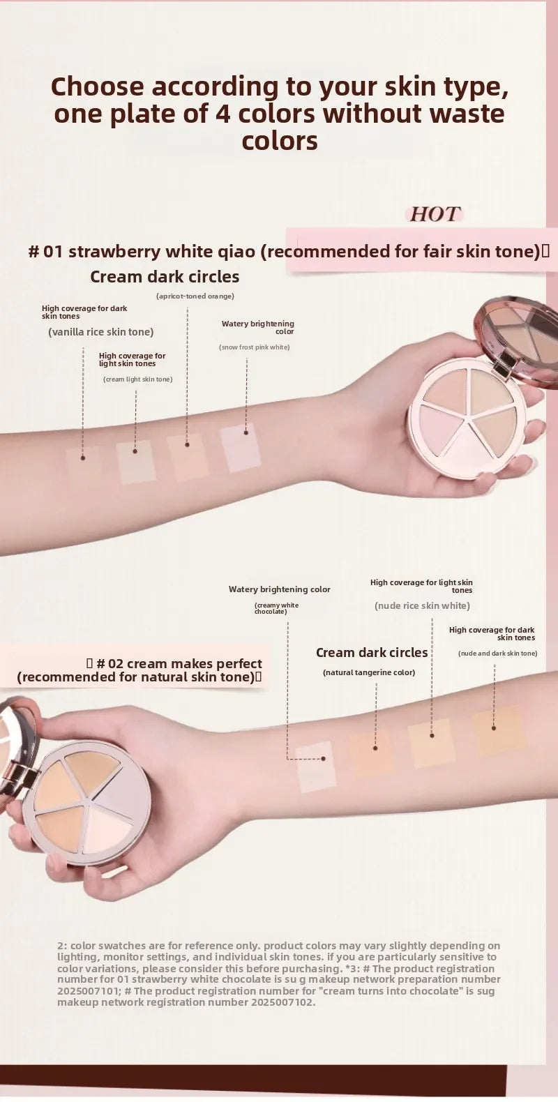 Flower Knows The Sweetie Bear 4 Colori Concealer Palette