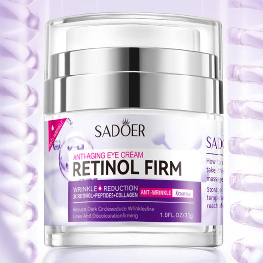 SADOER Retinol Eye Cream – Crema Contorno Occhi Illuminante e Rassodante