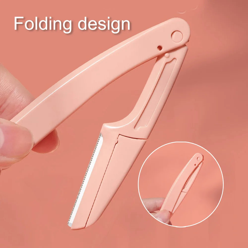 GECOMO 3-Piece Mixed Color Foldable Eyebrow Trimmer Set