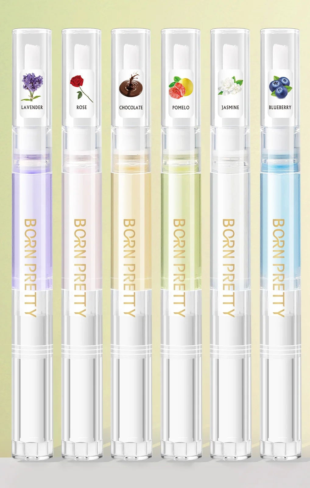 Born Pretty Set 6 Penne Olio Nutriente per Cuticole