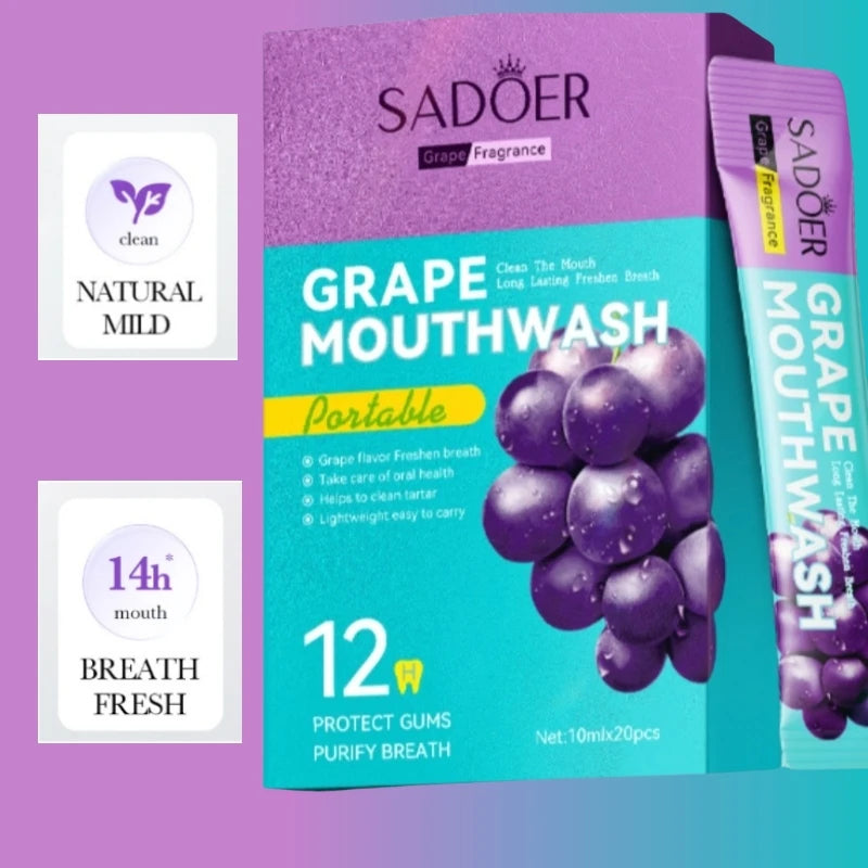SADOER Collutorio all’Uva Monodose (20 Pezzi)