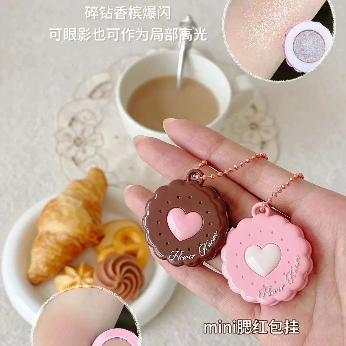Flower Knows The Sweetie Bear Mini Monochrome Powder Blush e Illuminante