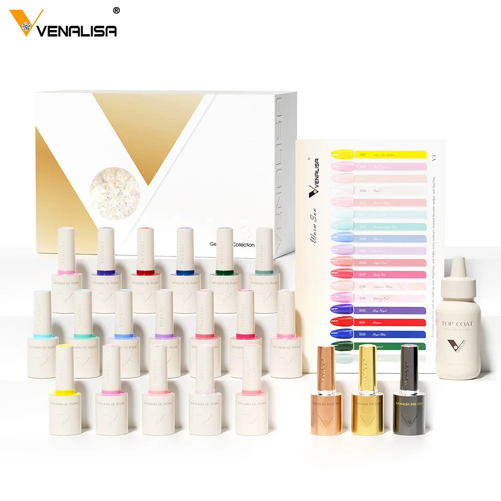 Venalisa VIP Nail Gel Polish Set – 10ml Bottles, Vegan, HEMA/TPO Free