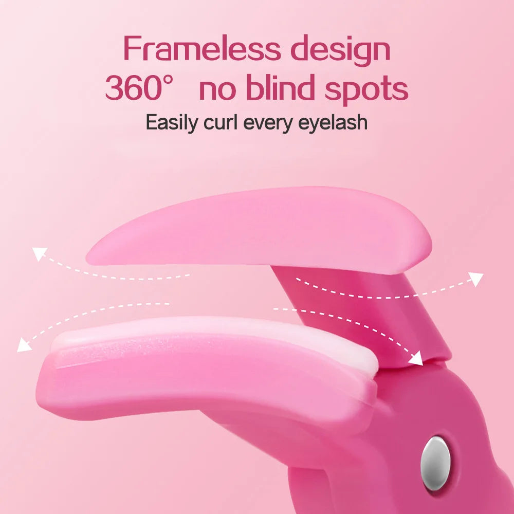 GECOMO Bezel-Free Eyelash Curler with Silicone Pads