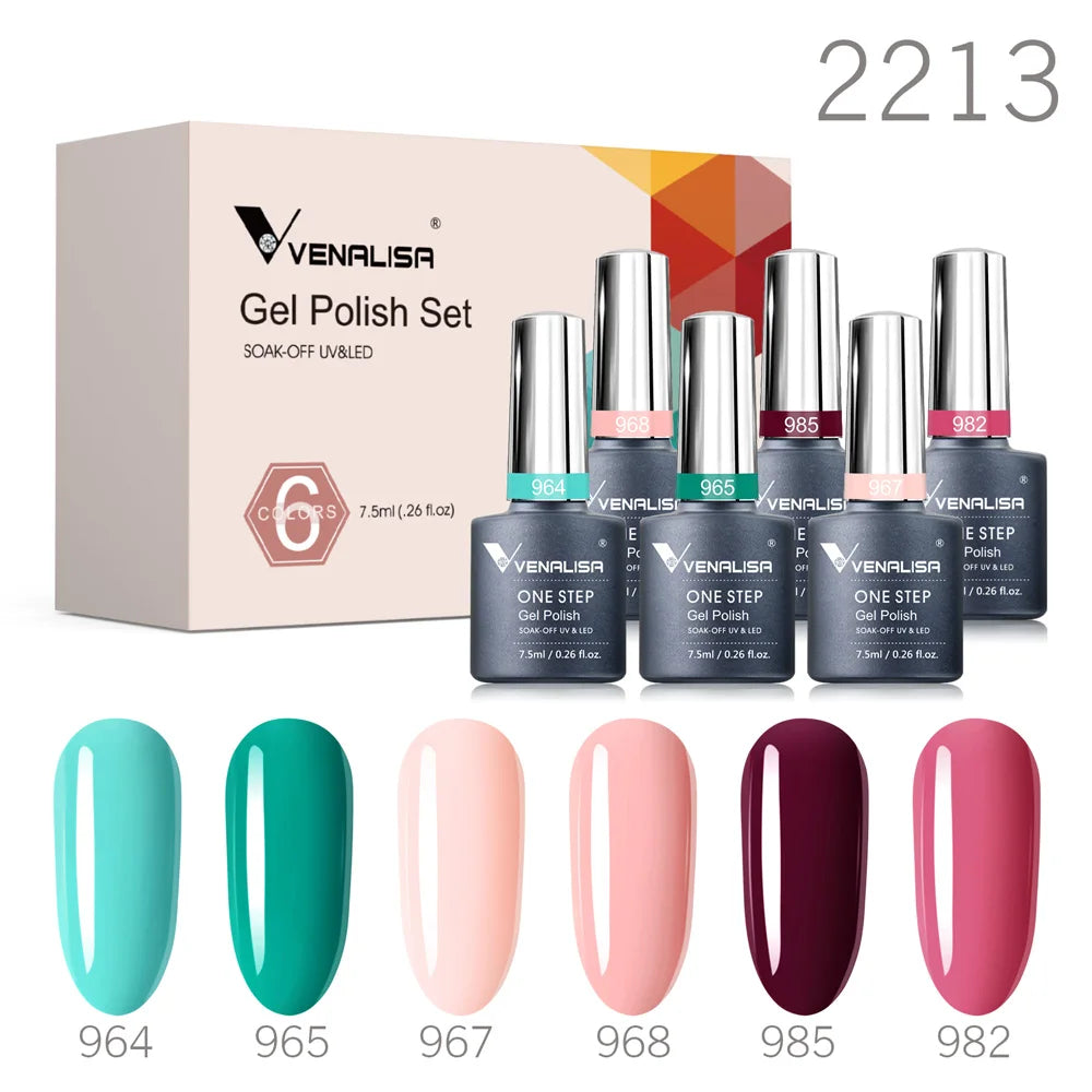 Venalisa Color Gel Semipermanente Kit – 6/12 Colori