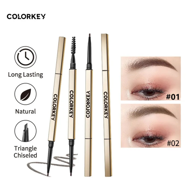 Colorkey Double-Ended Eyebrow Pencil – Waterproof & Long-Lasting