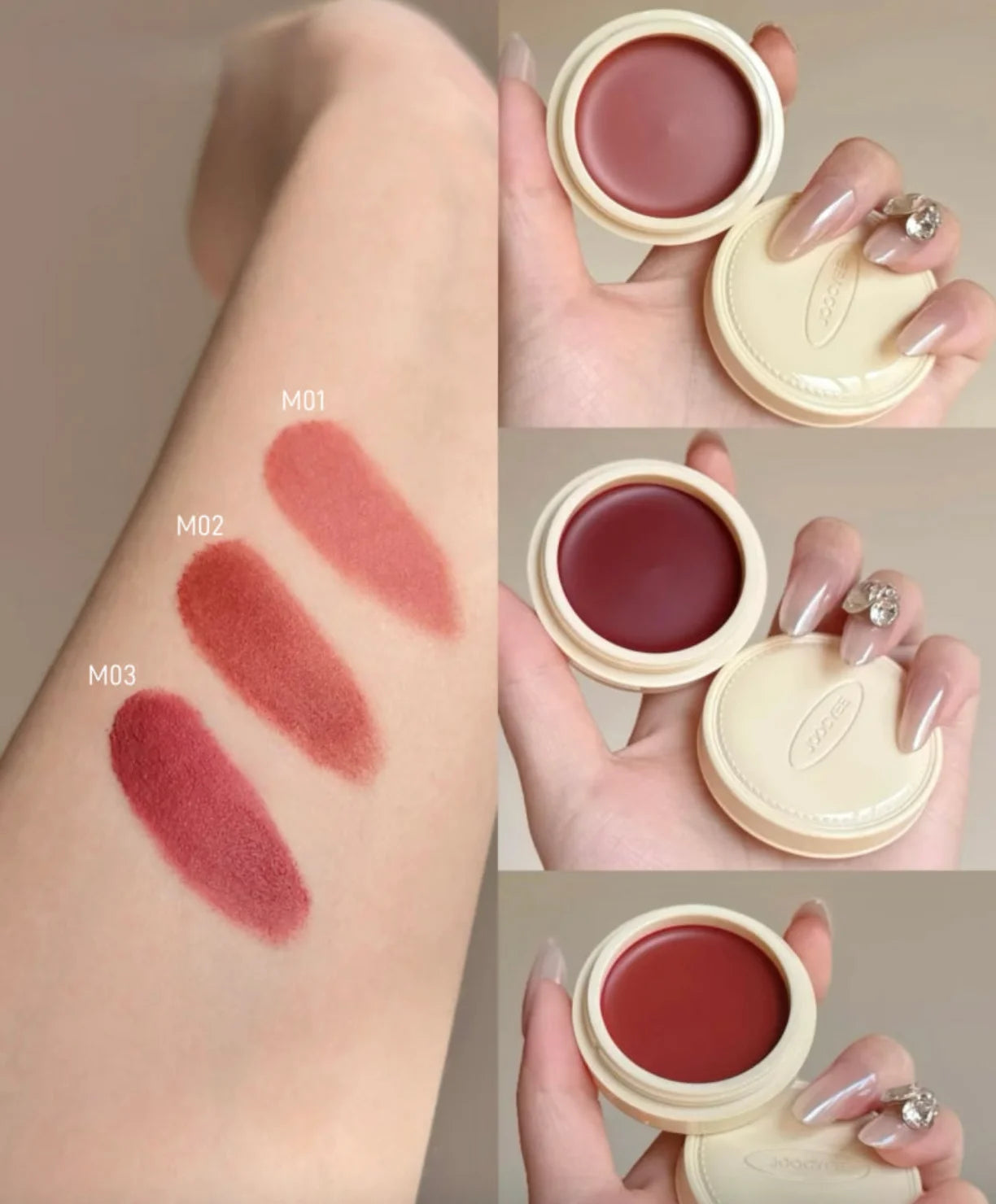 Joocyee Tipsy Night Matte Lip & Cheek Balm