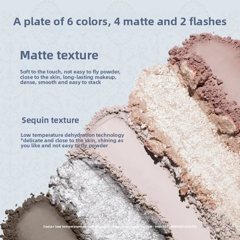 Flower Knows Shell's Jewel Collection – Palette Ombretti 6 Colori