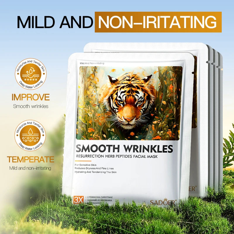 SADOER Animal Face Mask – Maschere Viso Idratanti e Anti-Age (5pz)
