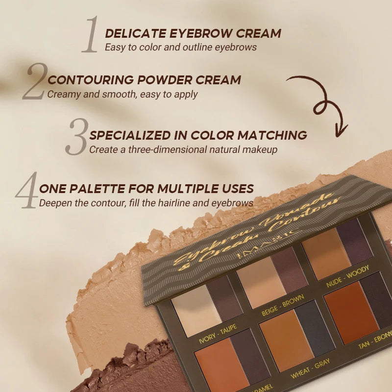 IMAGIC Eyebrow Pomade & Cream Contour Palette