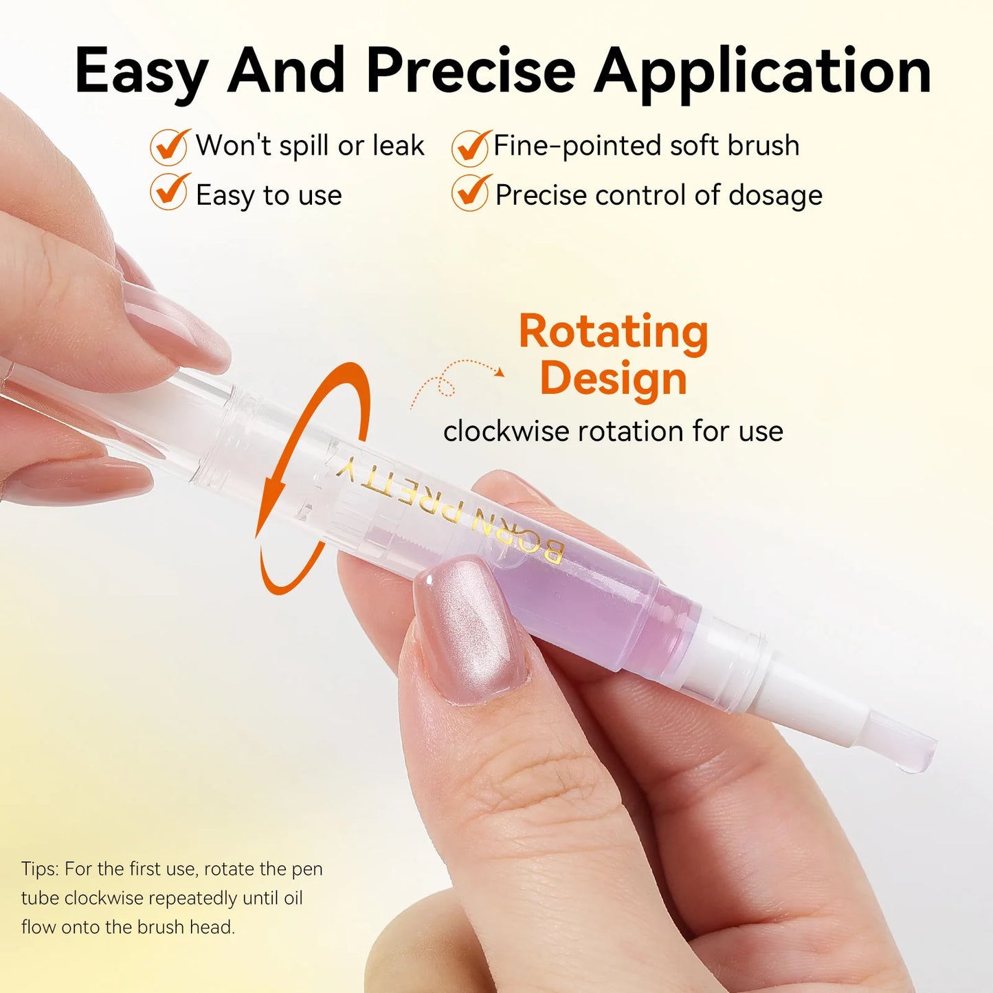 Born Pretty Set 6 Penne Olio Nutriente per Cuticole