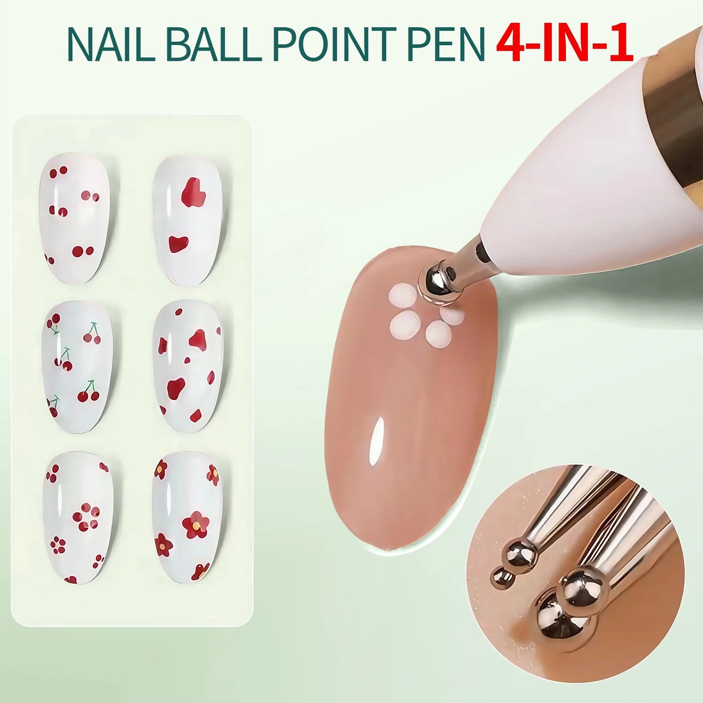 Nailpop 4-in-1 Penna Dotting per Nail Art