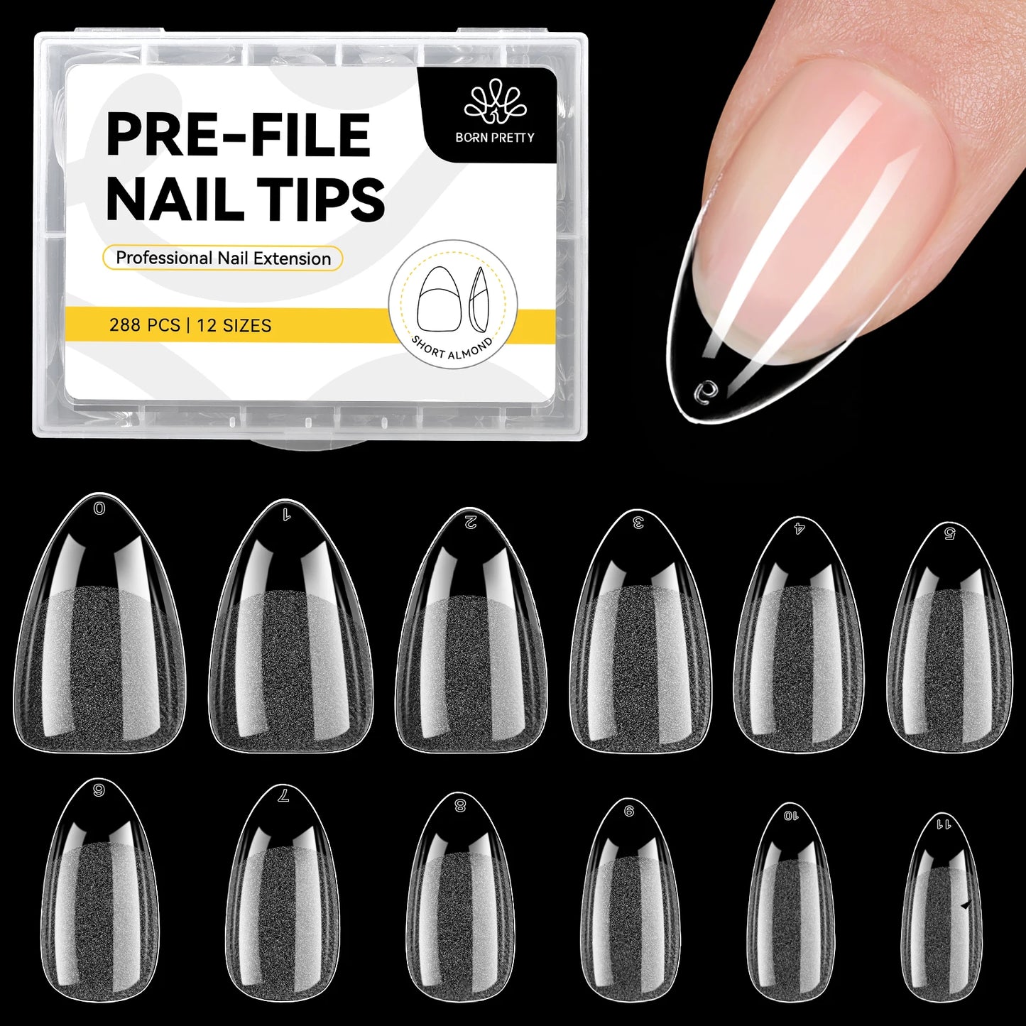 Born Pretty Soft Gel Nail Tips 288pz
