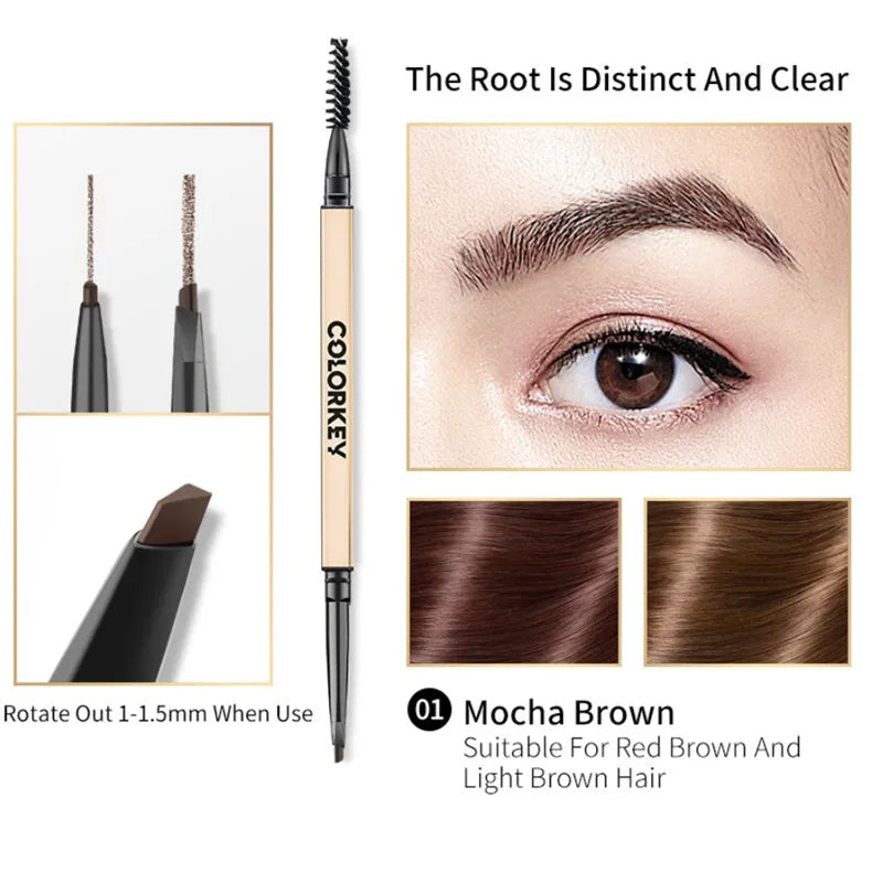 Colorkey Double-Ended Eyebrow Pencil – Waterproof & Long-Lasting