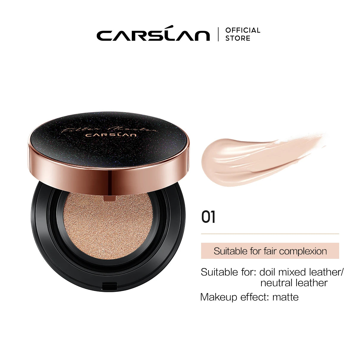 CARSLAN Flawless Essence CC Cream Cushion – Fondotinta in Cuscinetto