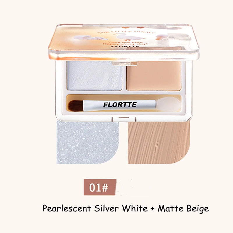 FLORTTE 2-Color Double Texture Highlighter