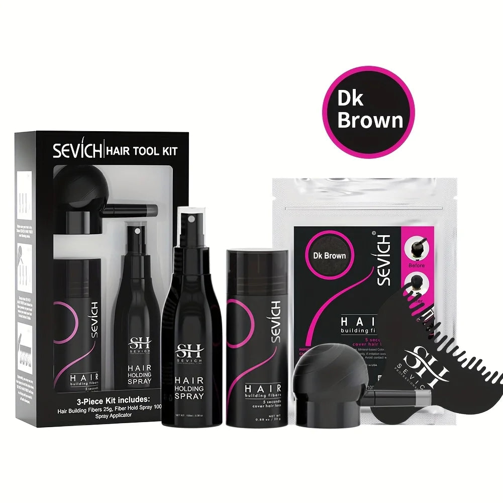 Sevich 5-in-1 Hair Fiber Set – Kit Fibre per Capelli Più Folti