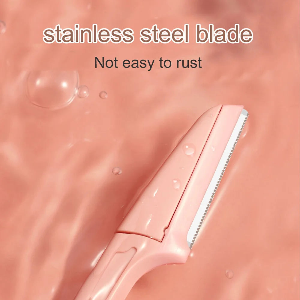 GECOMO 3-Piece Mixed Color Foldable Eyebrow Trimmer Set