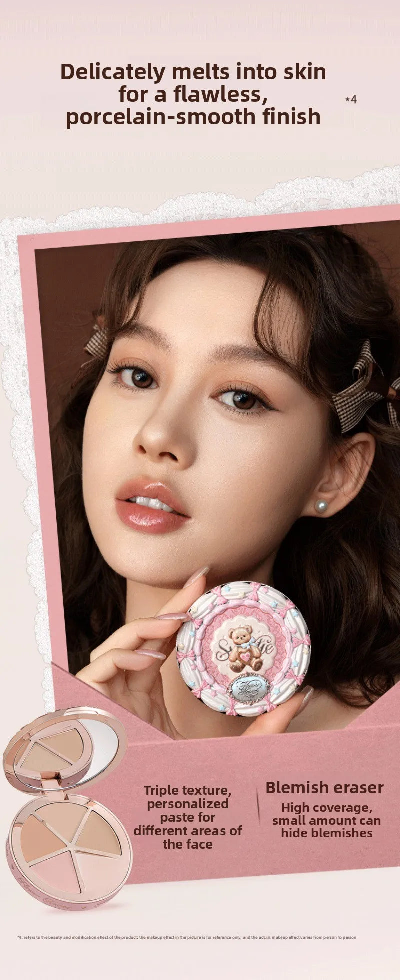 Flower Knows The Sweetie Bear 4 Colori Concealer Palette