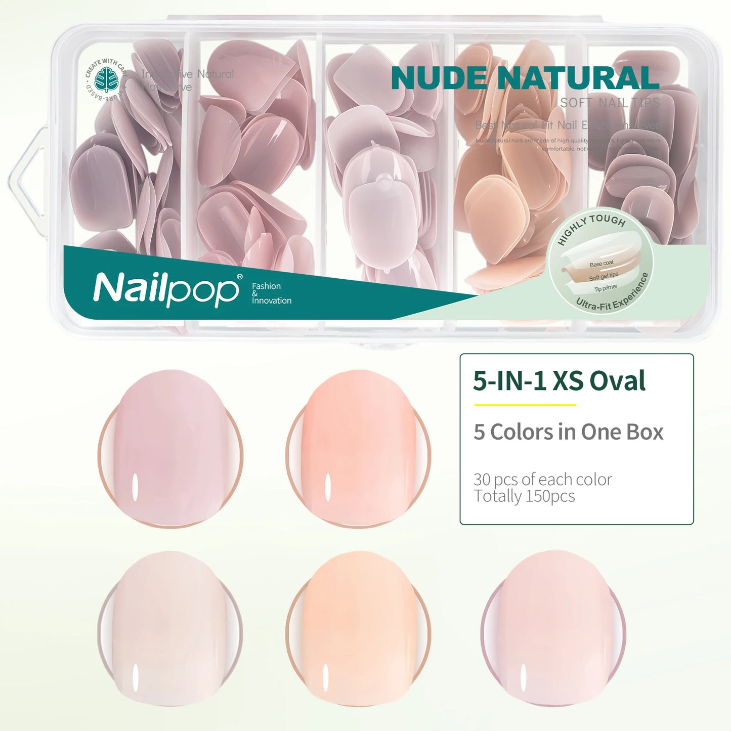 Nailpop Ultra Fit Nude Press On Nails