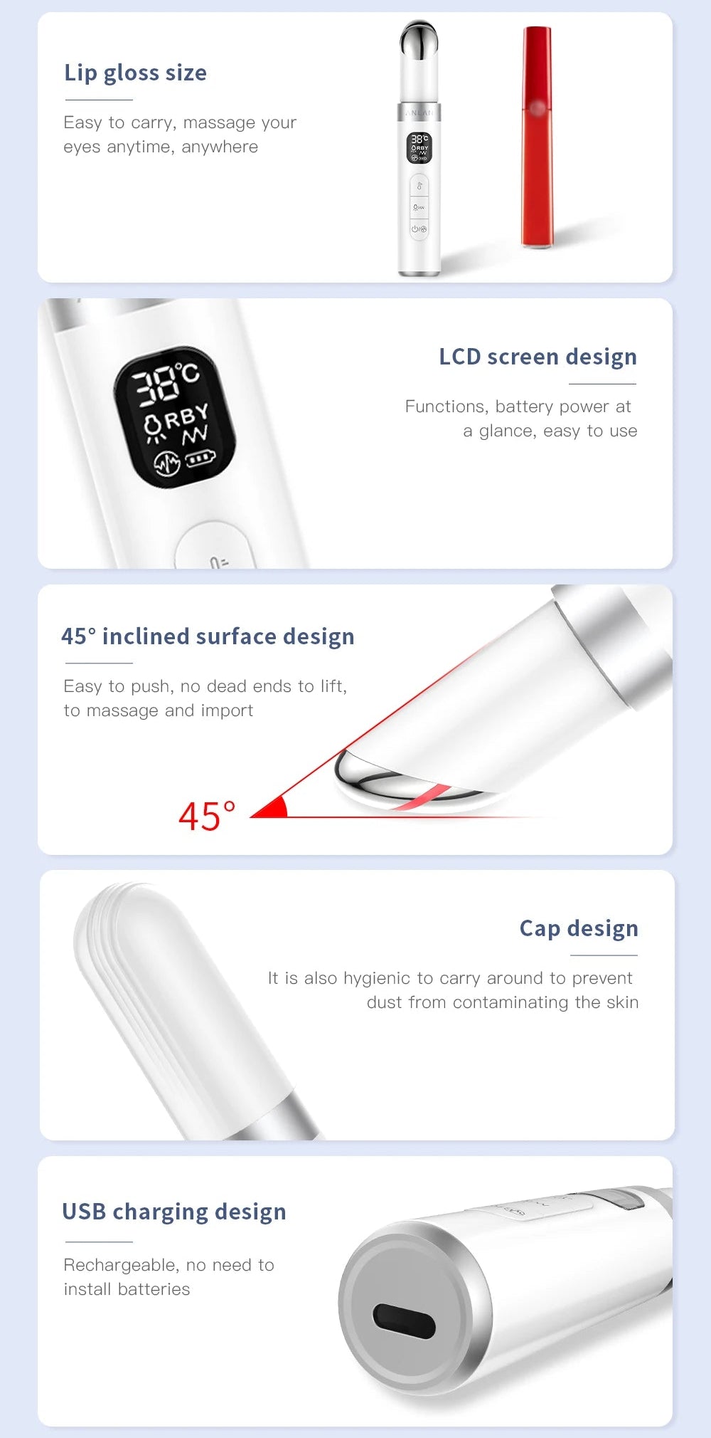 ANLAN EMS Electric Eye Massager