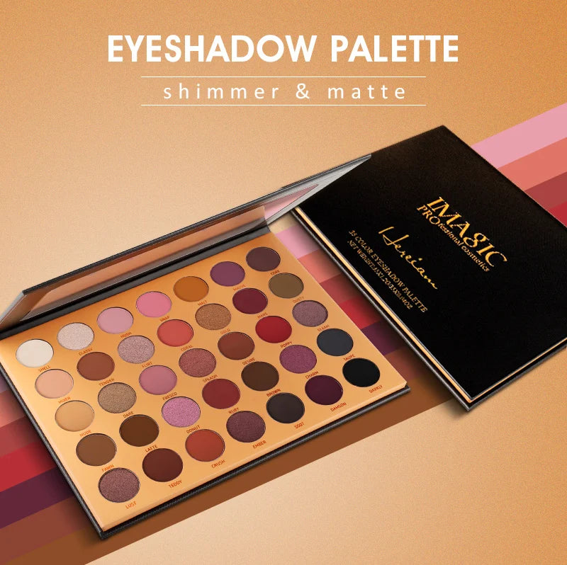 IMAGIC Professional 35-Color Eyeshadow Palette