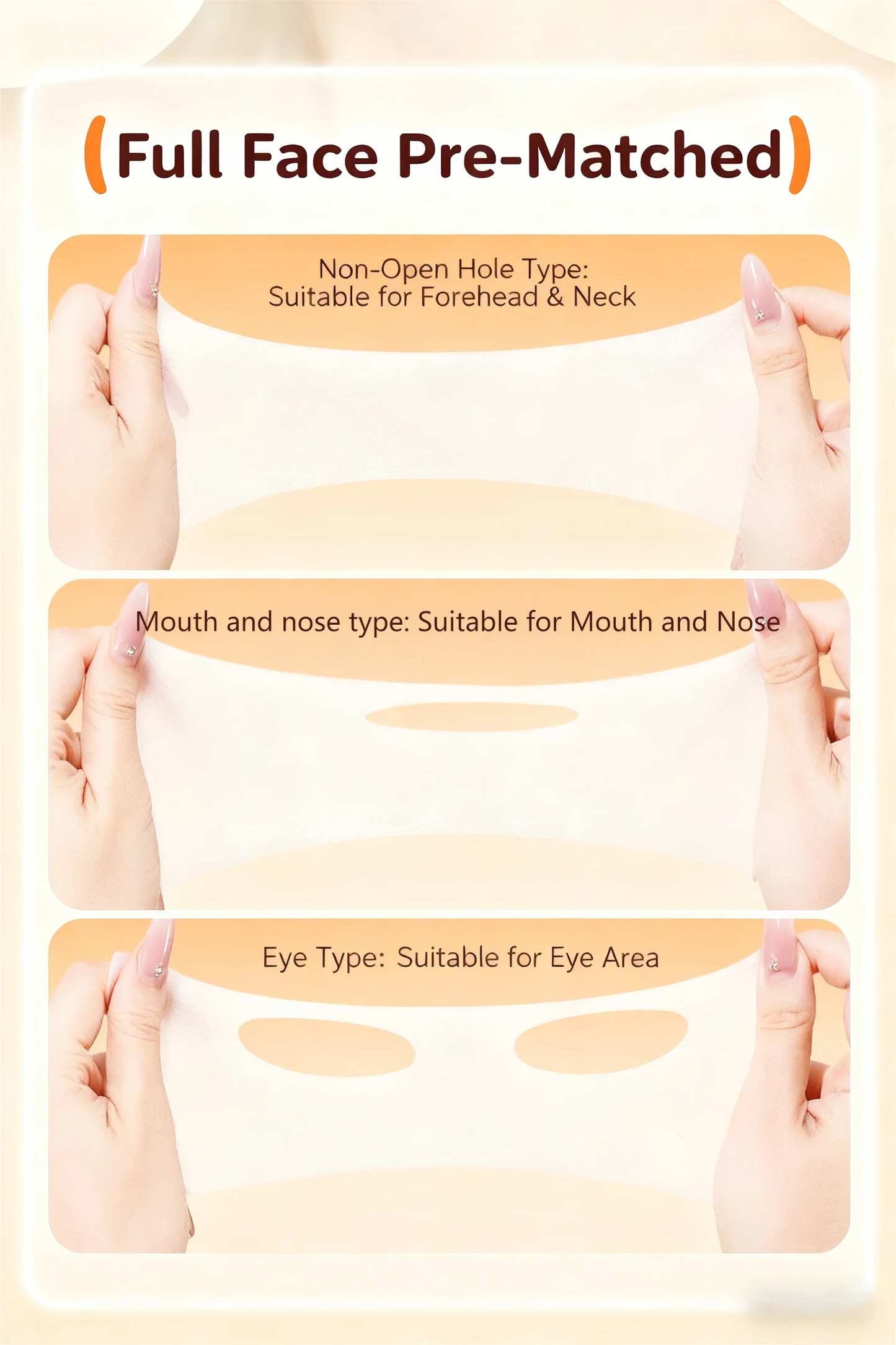 GECOMO 150-Piece Stretchable Wet Compress Cotton Pads