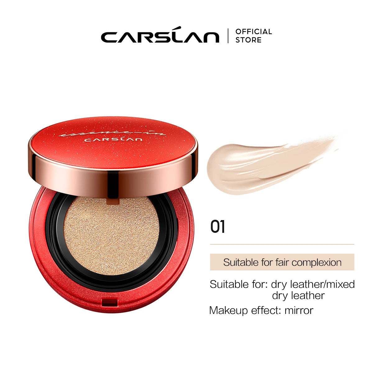 CARSLAN Flawless Essence CC Cream Cushion – Fondotinta in Cuscinetto