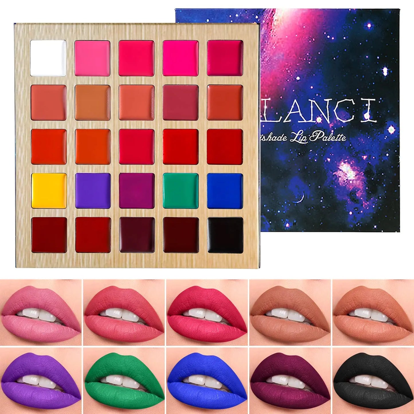 DE'LANCI 25 Color Matte Lip Palette
