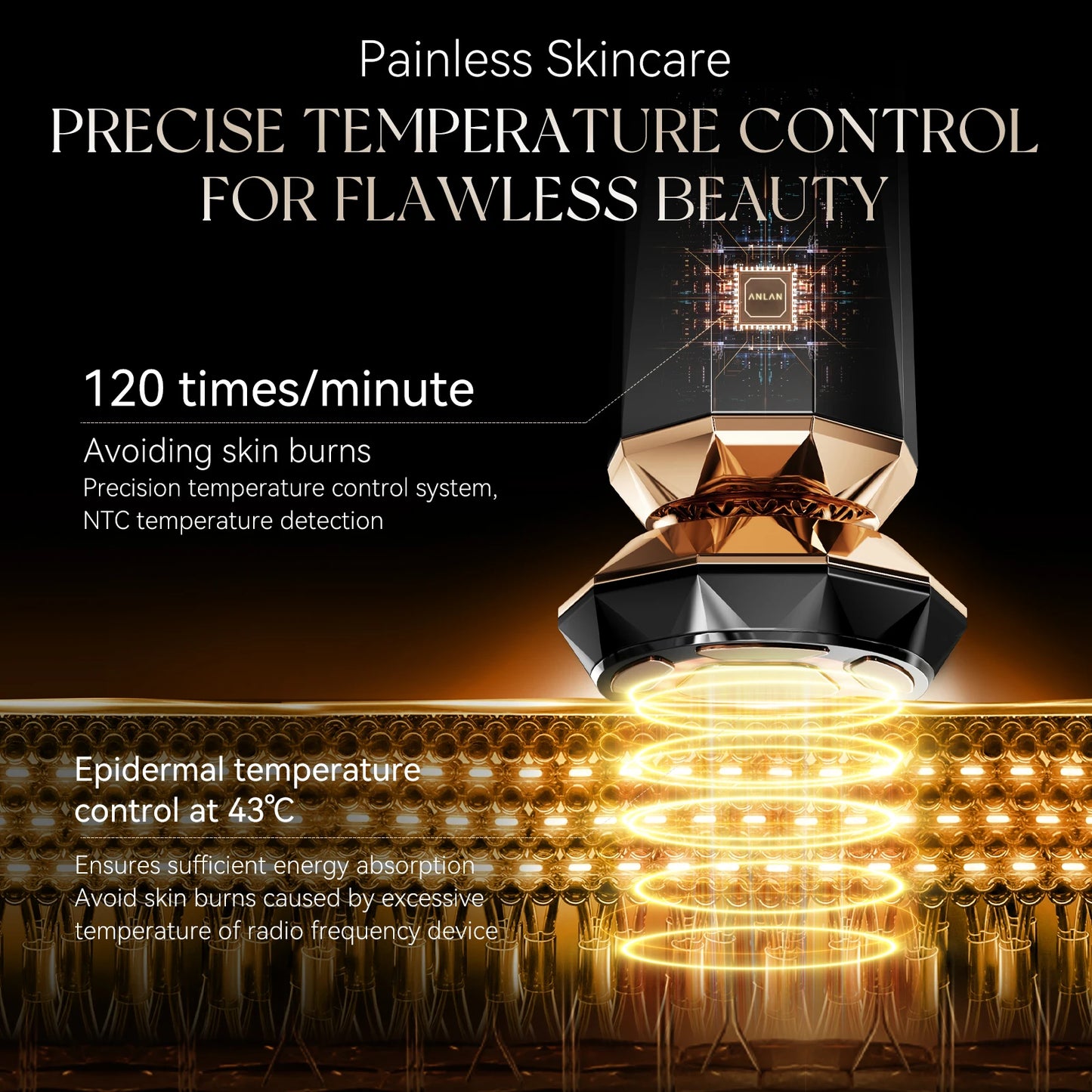 ANLAN Multifunction Skincare Device Pro 18K Gold