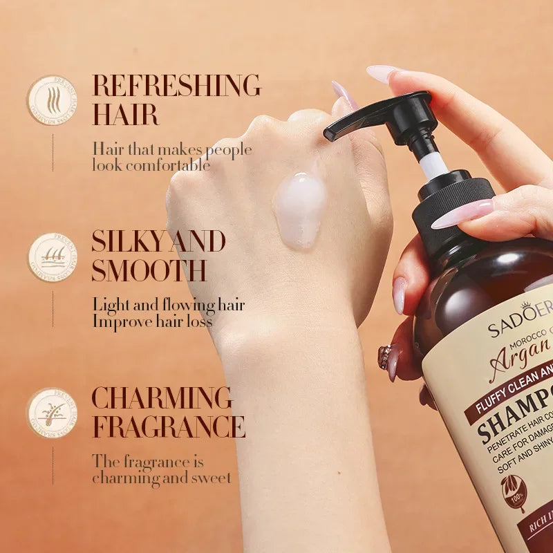 SADOER Argan Oil Anti-Dandruff Shampoo – Detergente e Volumizzante