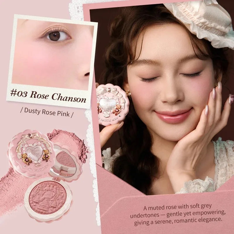 Flower Knows The Sweetie Bear Silk Satin Blush