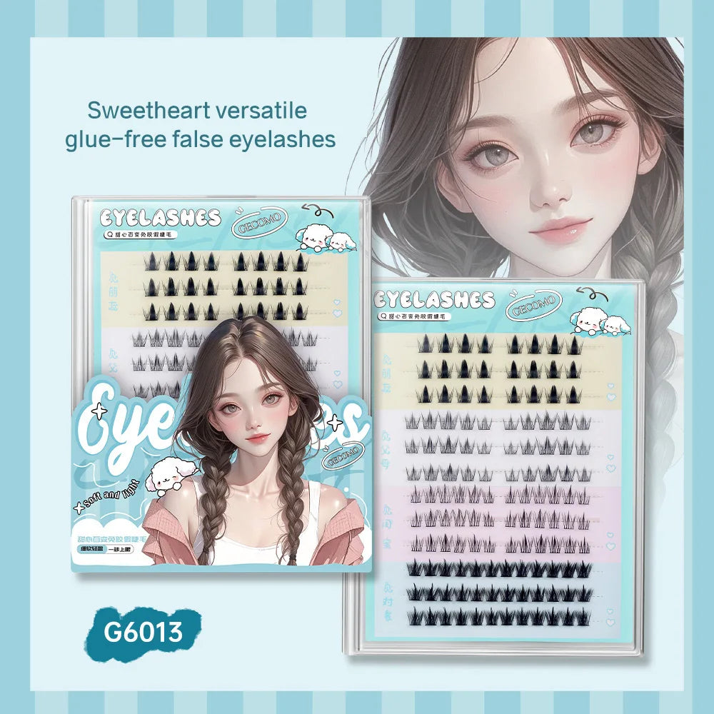 GECOMO Segmented C-Curl False Eyelashes – Four Types in One Box