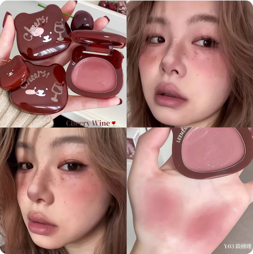 LEEMEMBER – Red Wine Series Matte Blusher & Lipstick Multi-Use Cream