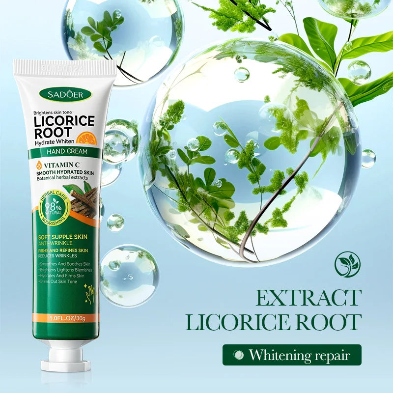 SADOER Crema Mani alla Vitamina C e Liquirizia 50g