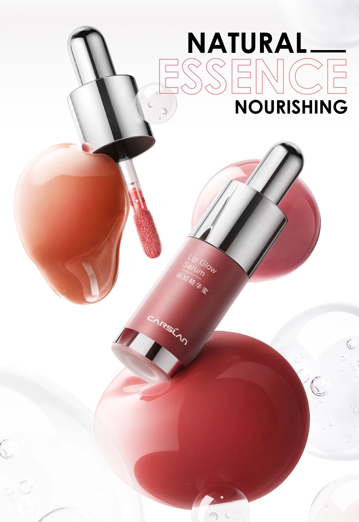 CARSLAN Tinted Lip Glow Serum – Hydrating & Plumping Lip Tint