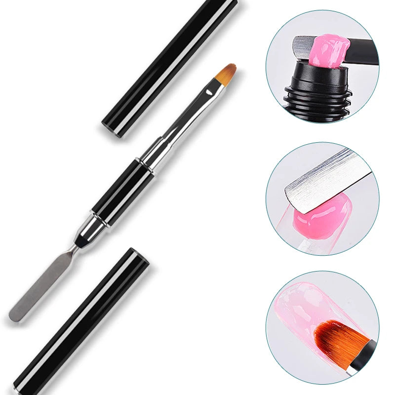 Nailpop Pennello PolyGel Doppio