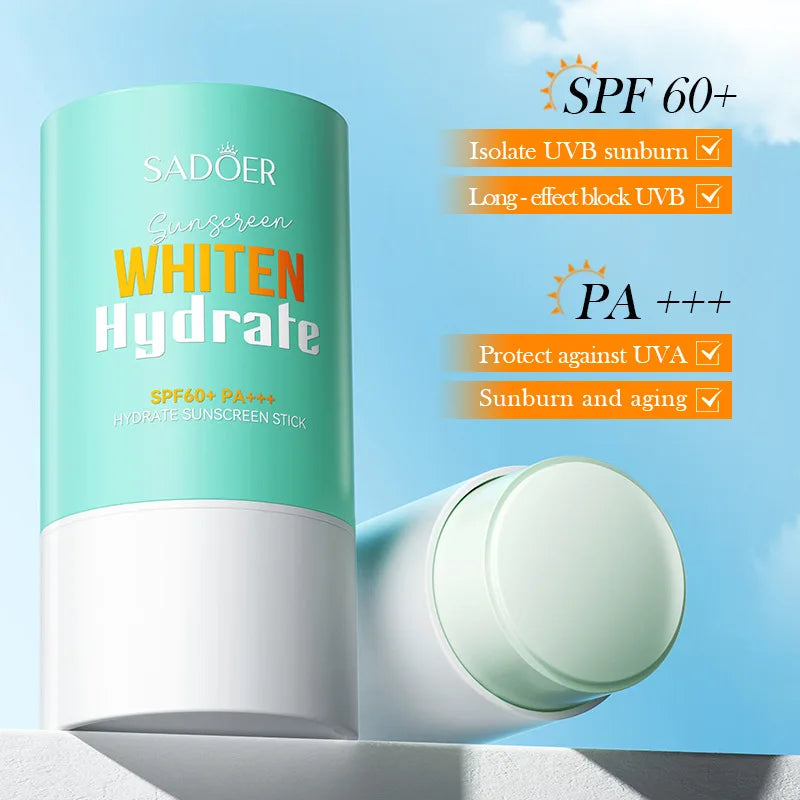SADOER SPF 60+ Sunscreen Stick – Protezione Solare Viso e Corpo