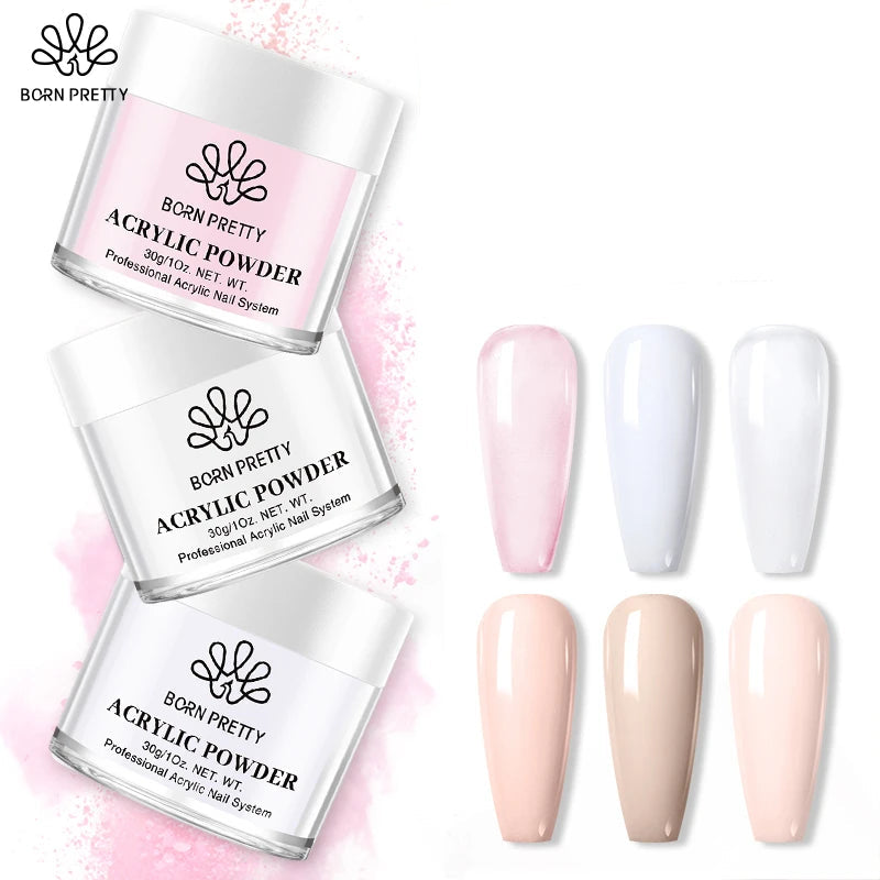 Born Pretty Polvere Acrilica per Unghie 30g