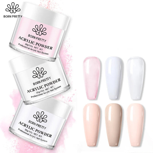Born Pretty Polvere Acrilica per Unghie 30g