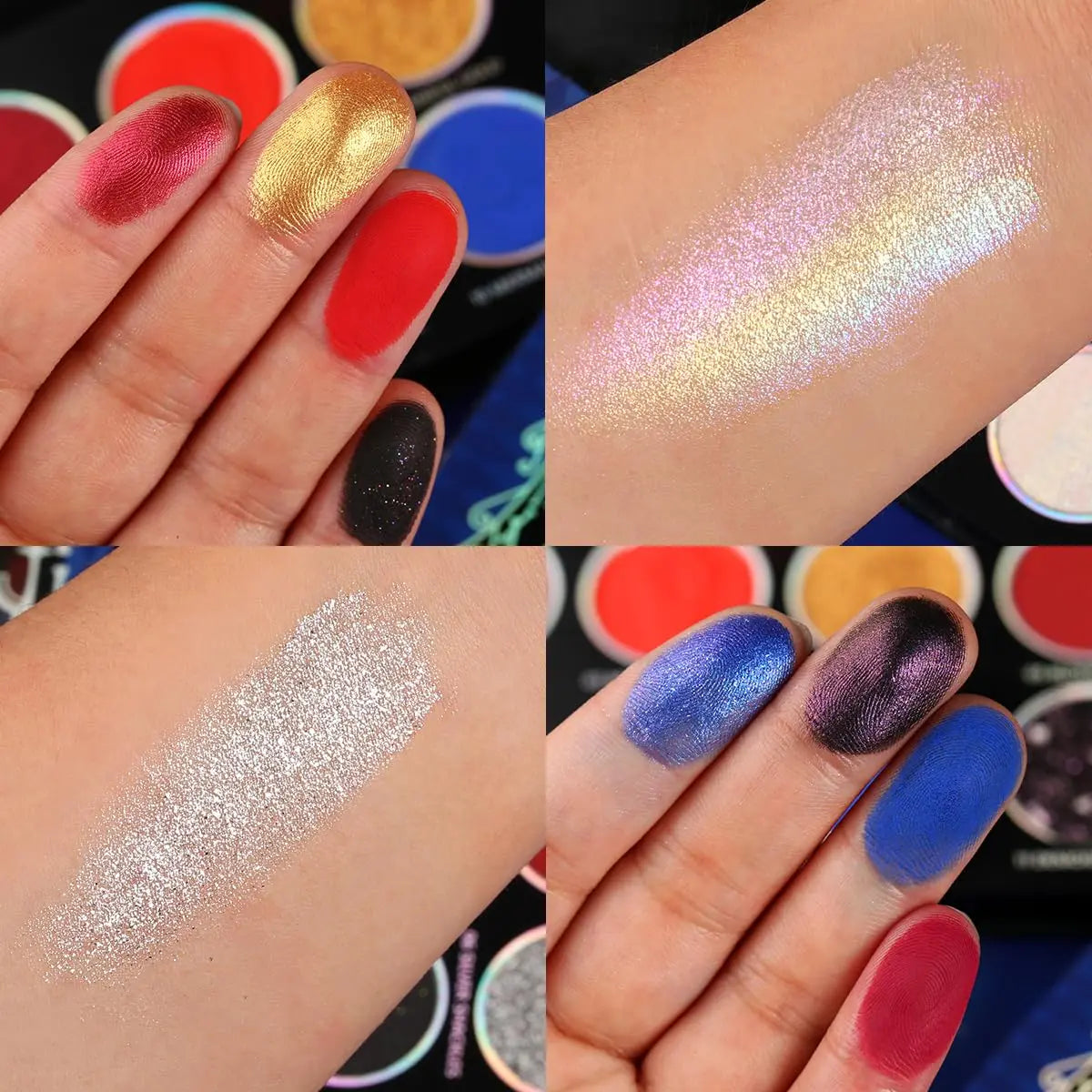 DE‘LANCI – Circus Nightmare 12-Color Red & Blue Eyeshadow Palette