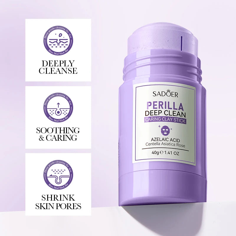 SADOER Perilla Mud Stick Mask – Maschera Viso all’Argilla Purificante
